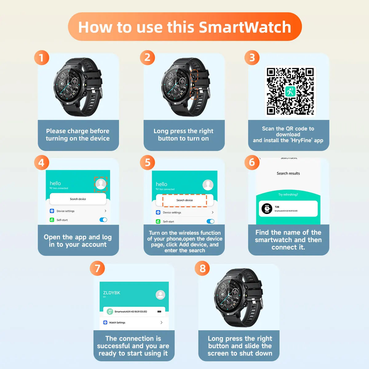 2026 NEW Smartwatch for Android/IOS Bluetooth Call Answer Music Player Multi-sports Modes Custom Dial Sport Watch Men Women