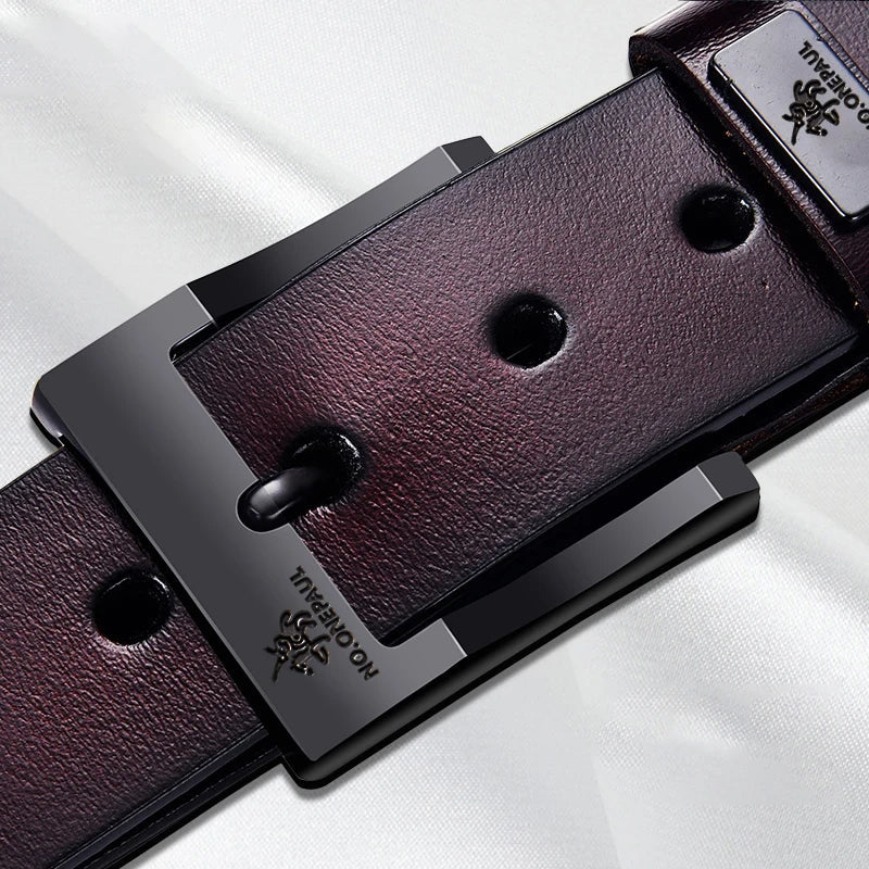 Men's High-quality Buckle Jeans Cowhide Casual Belt, Business Denim Belt, Men's Fashion Designer 2025 New Style