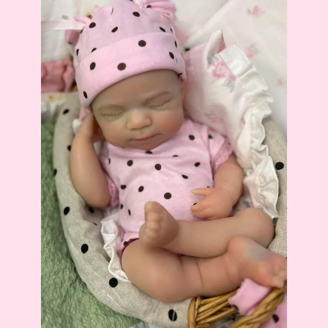 1PC/2 Clothes 33CM Open Mouth Pascale Soft Silicone Bebe Reborn Girl Doll 3D Painted Skin Cute Outfits Lifelike Newborn Dolls