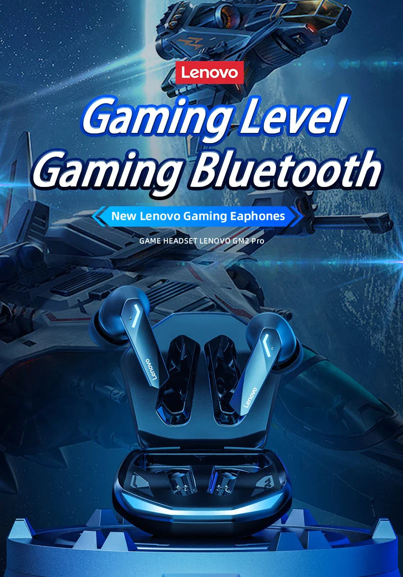 Choice Lenovo GM2 Pro Bluetooth 5.3 Earphones Sports Headset Wireless In-Ear Gaming Low Latency Dual Mode Music Headphones New