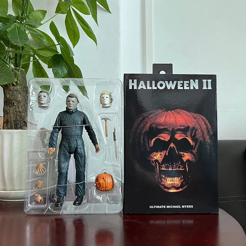 NECA Michael Myers Figure With LED Pumpkin Halloween Ultimate  Action Figure Toy Doll Decor Christmas Gift Halloween Horror Toy