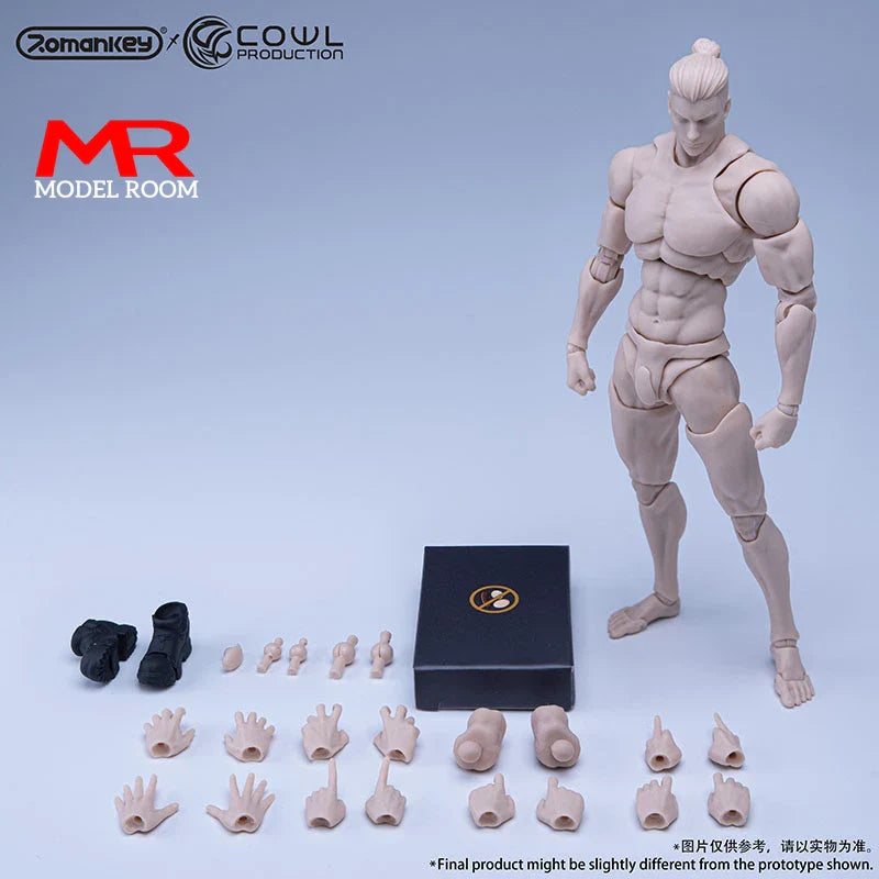 Third Part 1/12 Scale Super Flexible Male Joint Body 16.5cm Soldier Muscle Strong Articulated Action Figure Body Doll