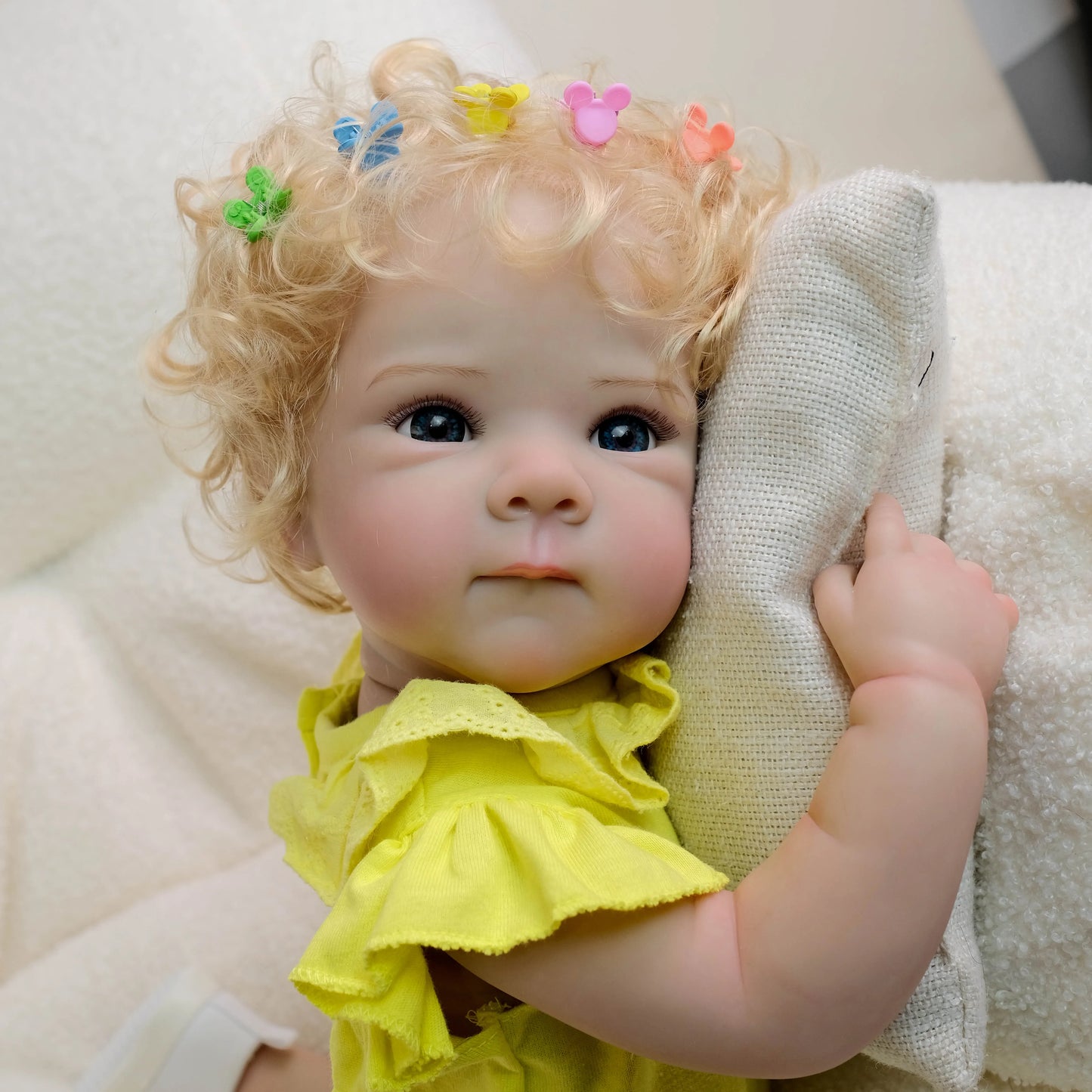 NPK 19-inch Newborn Lifelike Reborn Baby Doll Bettie Cuddly Full Body Multiple Layers 3D Skin Painting Collectible Toy