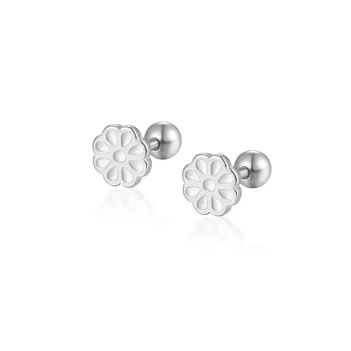 WANTME 925 Sterling Silver Fashion Love Butterfly Romantic Star Crown Screw Stud Earrings for Women Ear Bone Piercing Jewelry