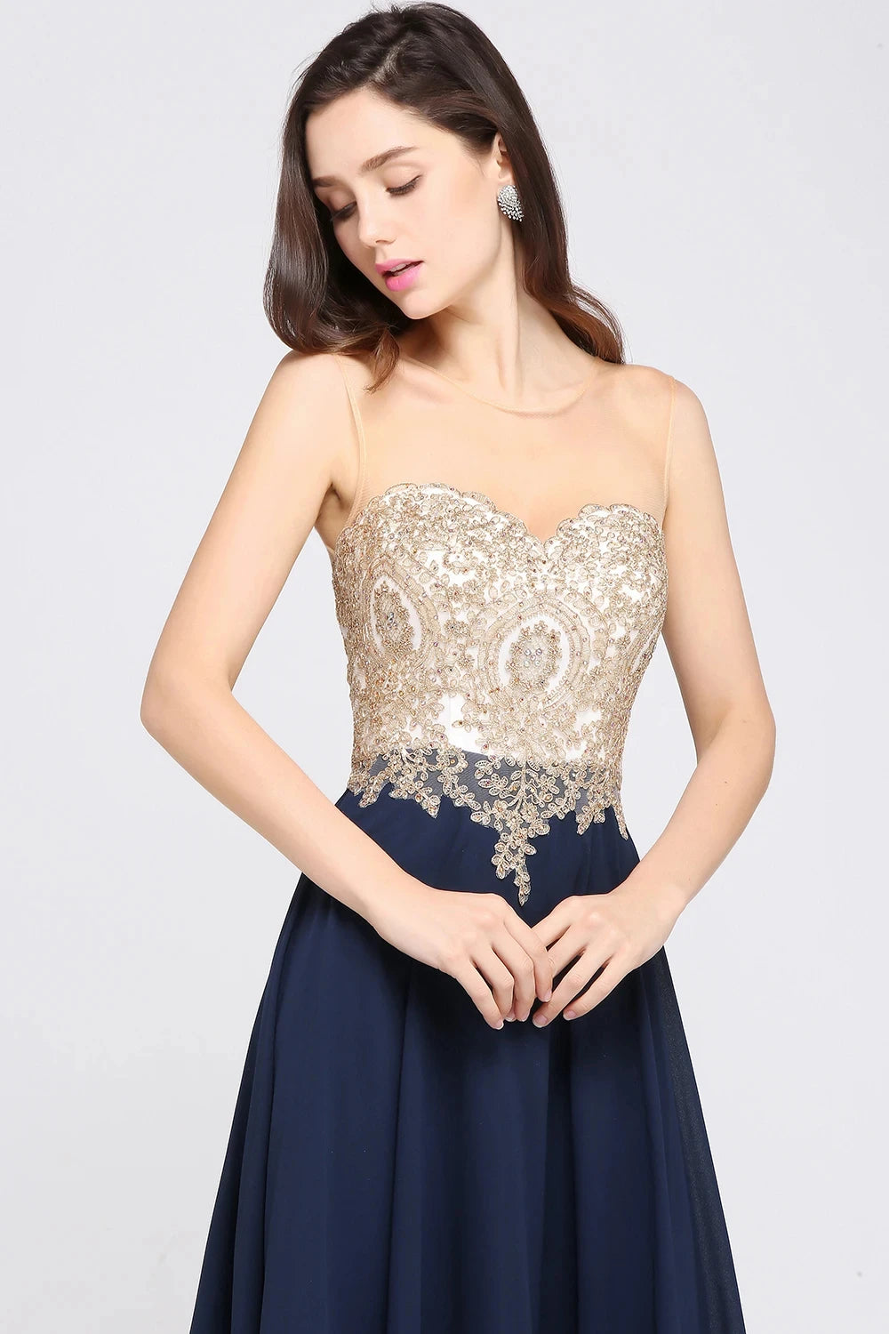 Evening wear Dresses: Backless Women A-line Sweetheart Elegant Dress