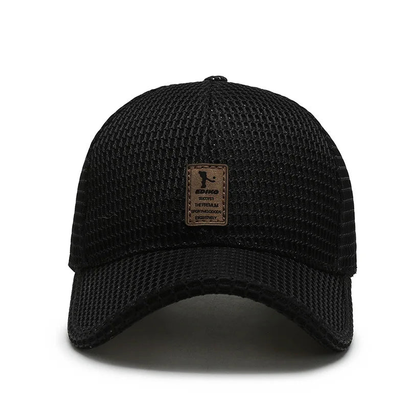 Men'S New Fashion Baseball Cap Summer Breathable Full Net Shade Fishing Cap Outdoor Leisure Sports Cap
