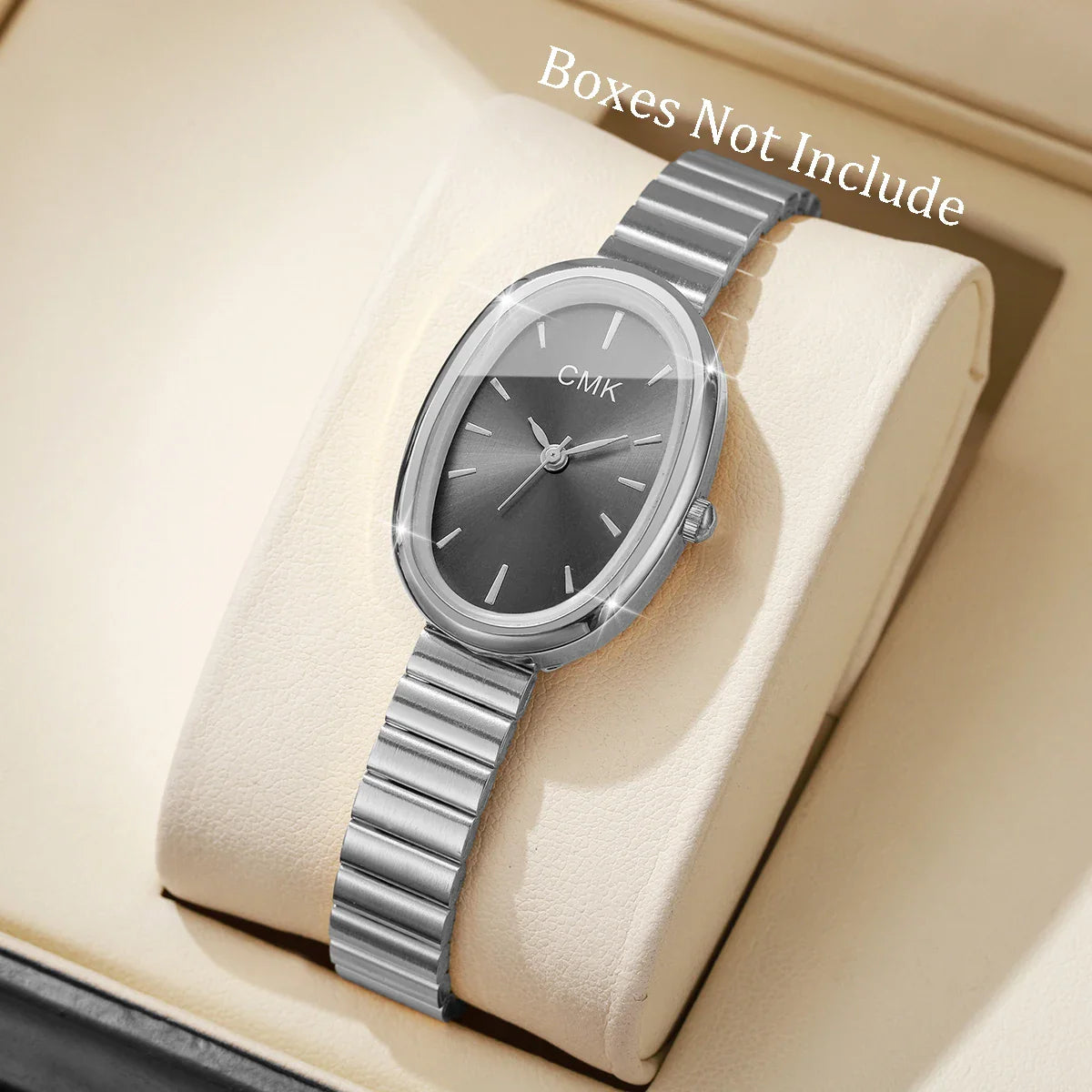 Fashion Oval Dial Women Watches Ultra-thin Strap Analog Quartz Wristwatch Girls Clock Reloj Mujer（Without Box）