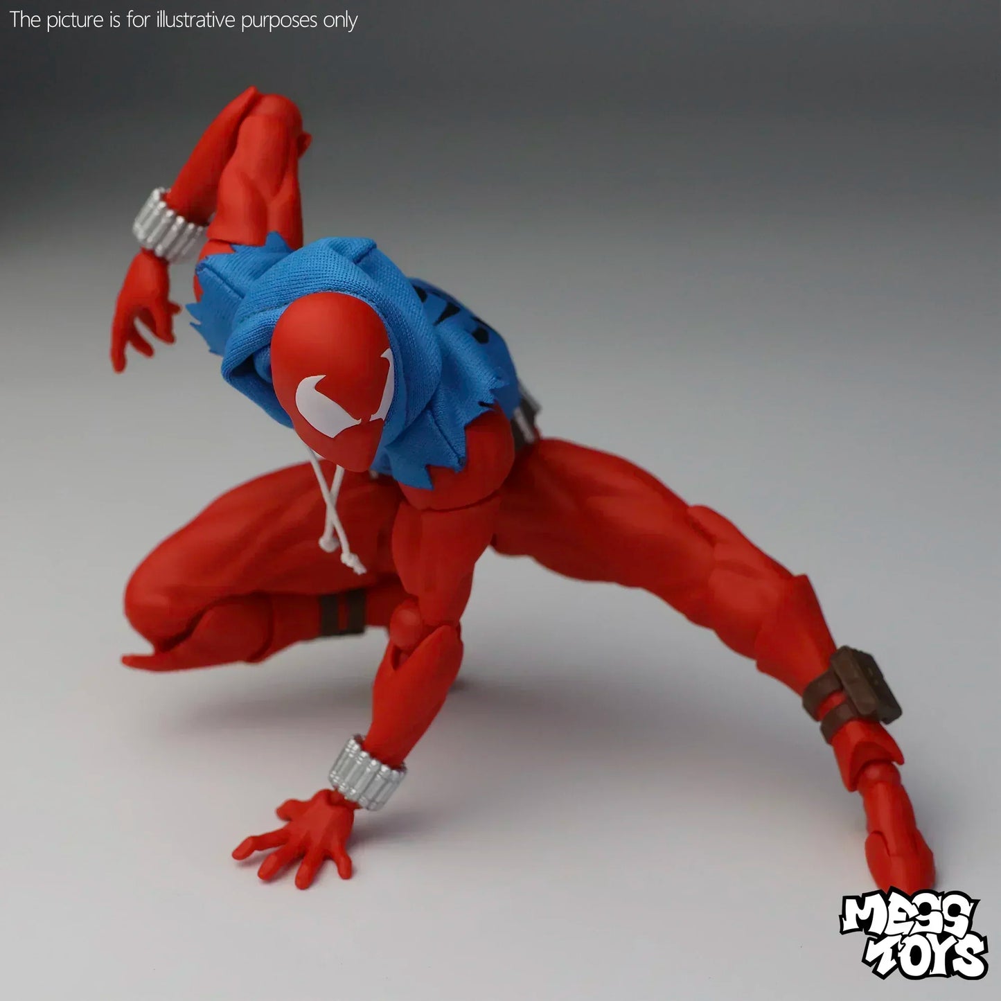 New Mess Toys Scarlet Spiderman hero Anime Action Figures Red Spider Ben Reily Figurine Spider-Man Model Statue Kids Toy Gifts