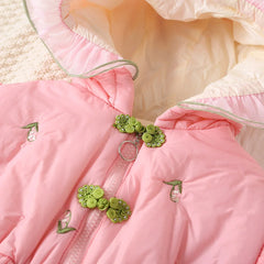 Winter Cute Girls' Cotton Clothes Children's Clothing Sweet Embroidery