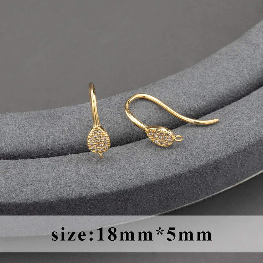 GUFEATHER,20pcs/lot,M800,jewelry accessories,pass REACH,nickel free,18k gold plated,copper,connector,diy earrings,jewelry making