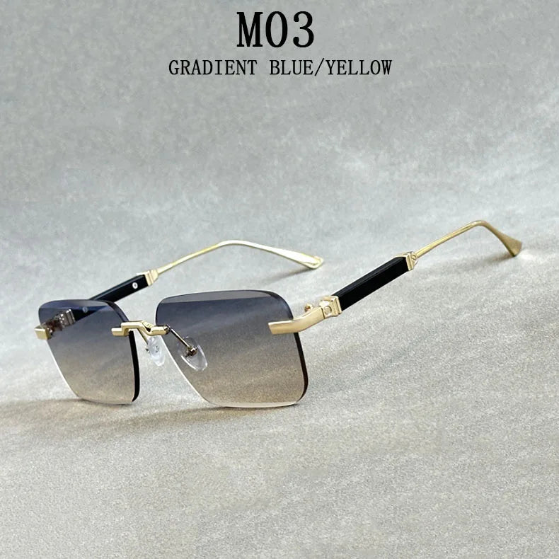 Sunglasses For Men Vintage Rimless Sunglasses Women