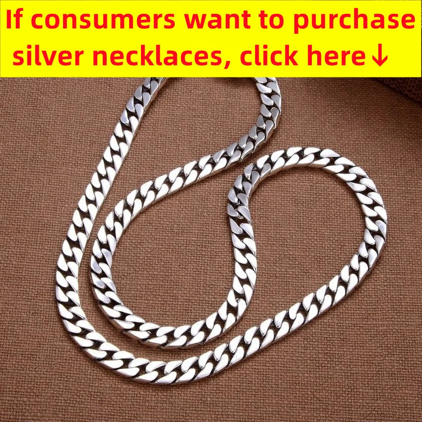 100% S925 Sterling Silver Bracelet 8MM Punk S925 Silver Jewelry Never Fade Carry certificate Men Women Jewelry Gifts