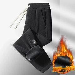 Corduroy Men's Thick Casual Pants Outdoor Warm Fashionable Stretch Sports Pants