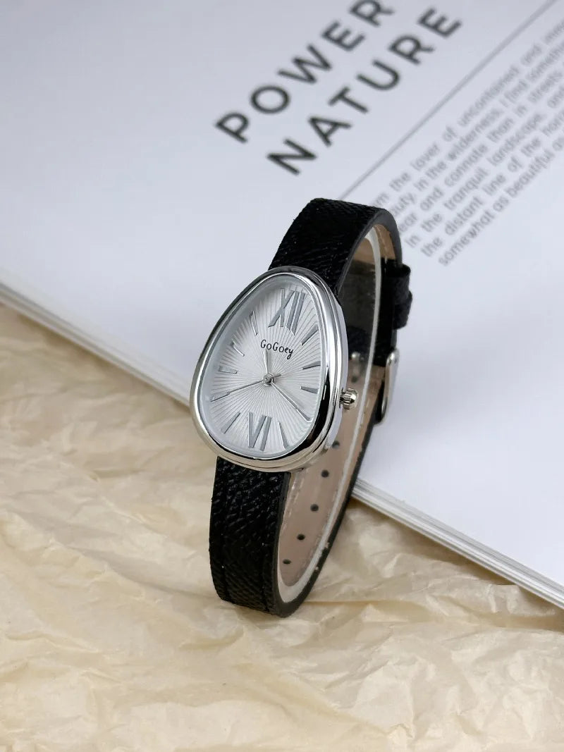 Famous Brand Women Quartz Watch Luxury Gift Ladies Snake Head Female Watch Fashion Red Leather Strap Wristwatch Dropshipping