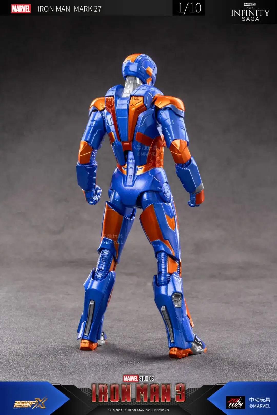Original ZD Toys Iron Man Tony Stark MK9 MK14 MK12 MK27 MK15 MK35 MK22 MK40 Hammerhead Action Figure Anime Collect Model Gifts