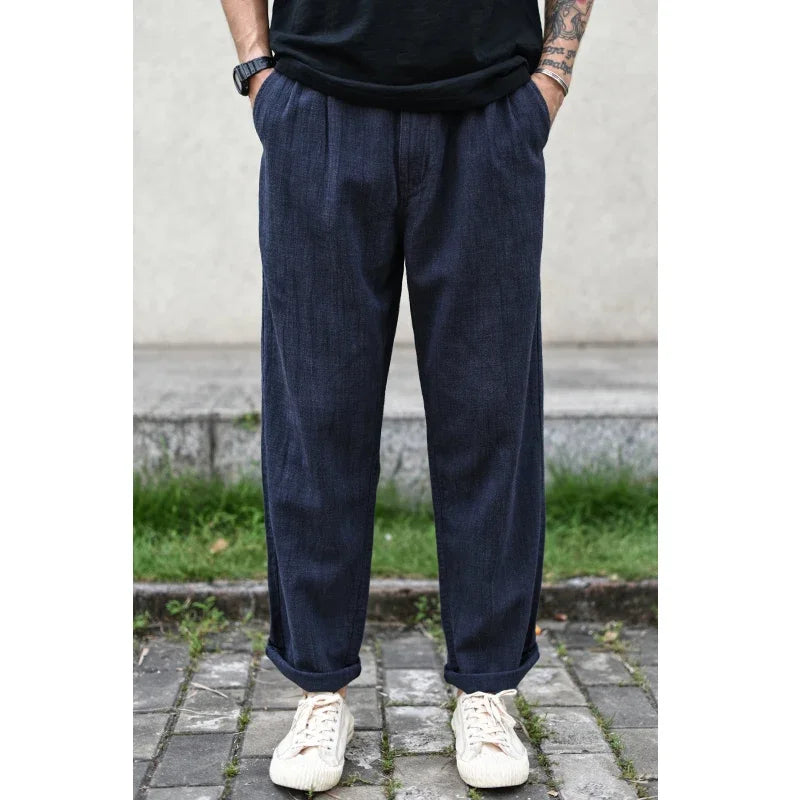Men Pants Linen Pants Men Summer Breathable Casual Pants