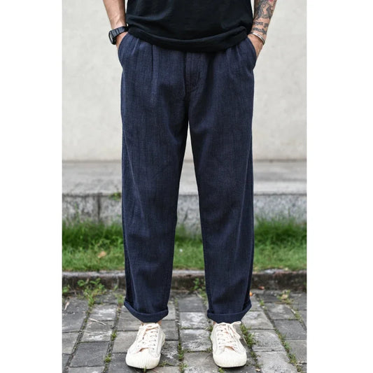 Men Pants Linen Pants Men Summer Breathable Casual Pants
