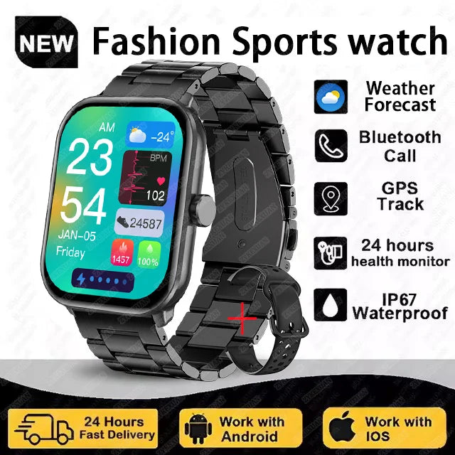New Series 5 Watch5 Men Smart Watch Blood Pressure Blood Oxygen Heart Rate AI Voice Bluetooth Call Women SmartWatch For Android