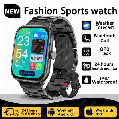 New Series 5 Watch5 Men Smart Watch Blood Pressure Blood Oxygen Heart Rate AI Voice Bluetooth Call Women SmartWatch For Android