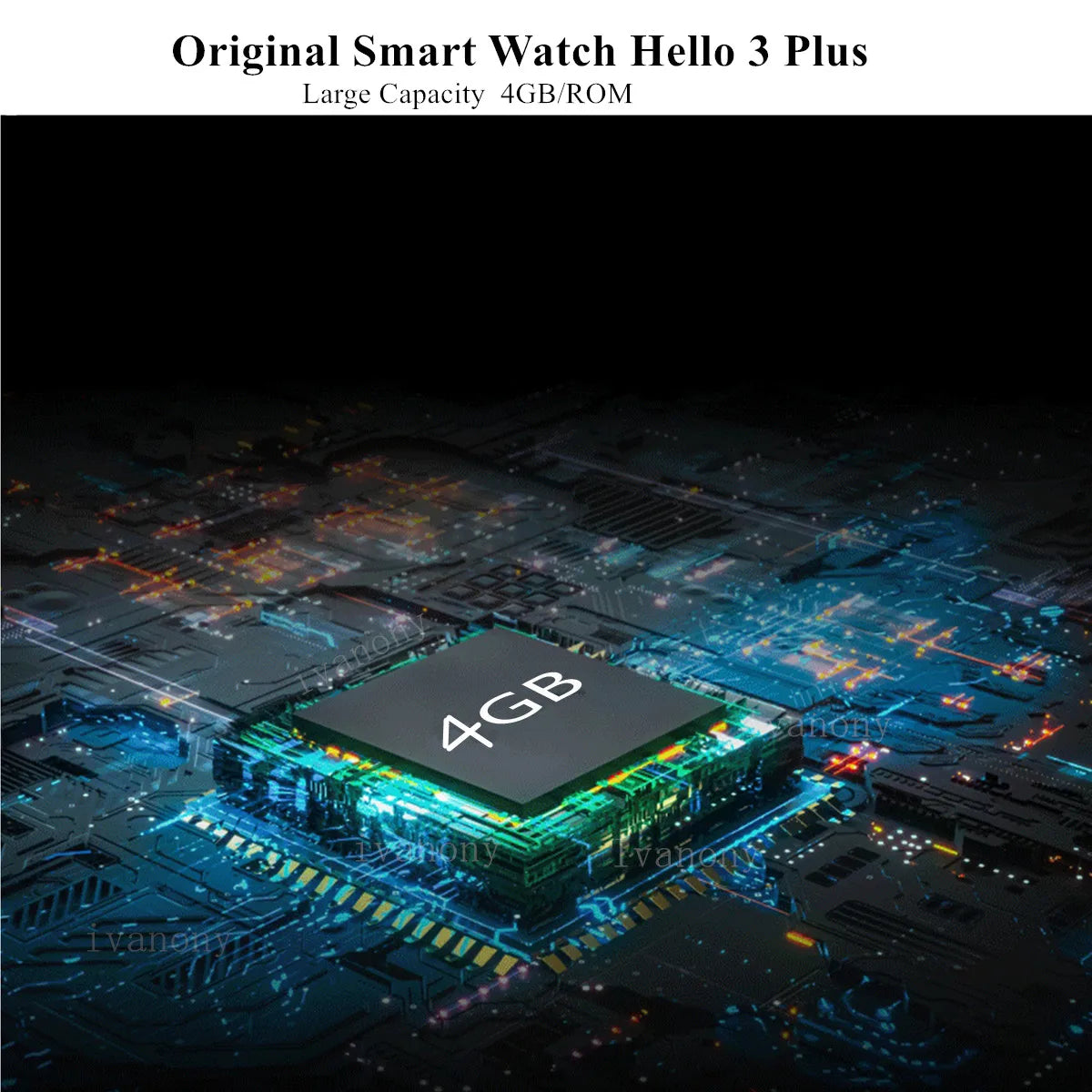 Original Smart Watch Hello 3 Plus Ultra Amoled 49mm 4GB/ROM Whatsapp Reminder Remote Music Voice Assistant Compass Smartwatch