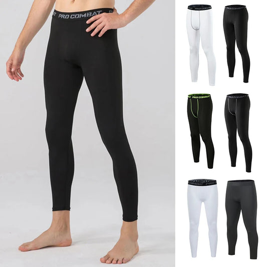 Mens Tight Gym Compression Pants Quick Dry Fit Sportswear Running Tights Men