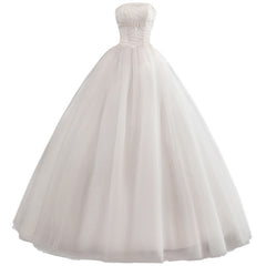 Wedding Dress Bride Dress Lace Strapless Wedding Gowns