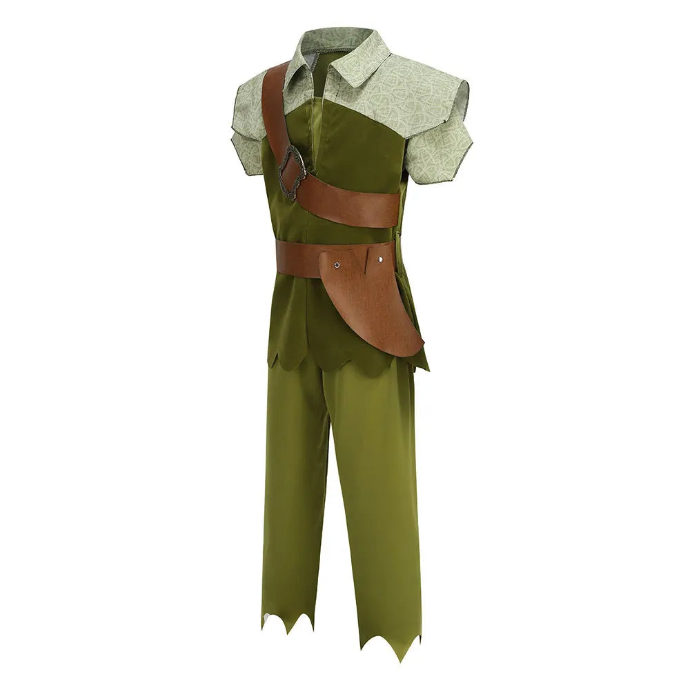 Peter Pan Cosplay Costume Halloween Children's Party Green Elf Clothes Christmas Children Gift Stage Play Performance Costume