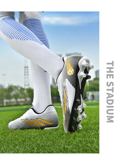 Soccer Shoes Sport Outdoor Men Breathable Cleats FG Football Boots
