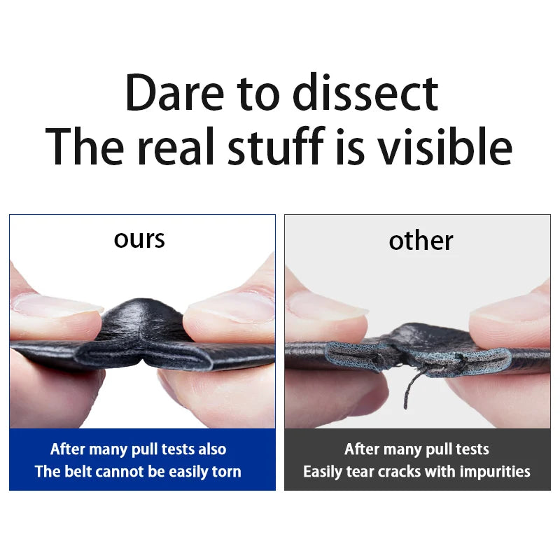 Men Genuine Leather Belt Simple Buckle Design Automatic Ratchet Belt Adjustable Belt