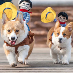 Halloween Party Dog Clothes Funny Cowboy Dressing Up Jacket Coats French