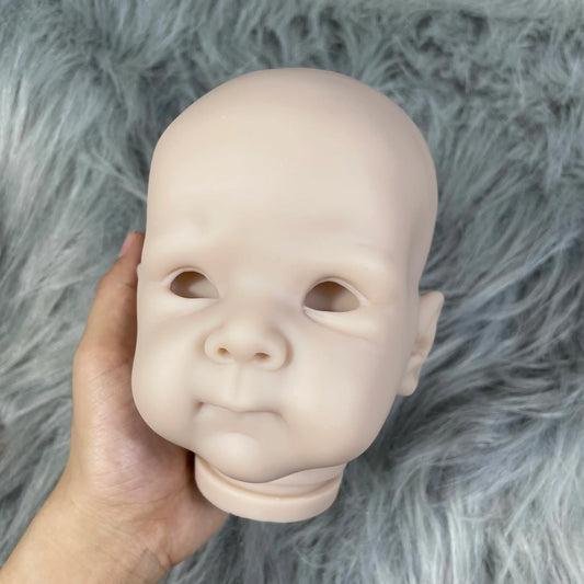 MRB 18 inch Reborn Doll Kit Bettie Lifelike Unfinished Unpainted Fresh Color Blank Vinyl Doll Kit with Cloth Body