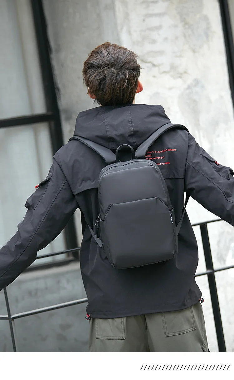 Mini Canvas Men's Backpack Fashion Black Rucksack School Bag for Man Small Japanese Male Bagpack Travel Waterproof Backpacks