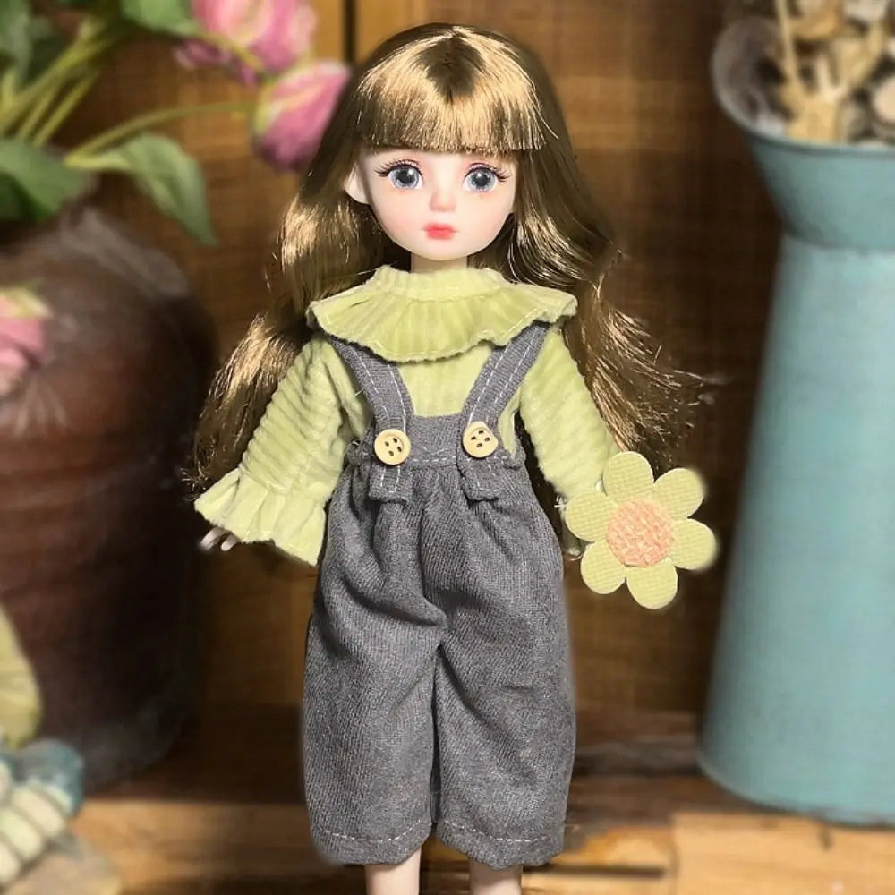 Ball jointed Doll Toys Bjd Dolls For Girls Dolls 1/6 Starry Gray Eyes 30cm Lolita Fashion Dress DIY Toy Children Birthday Gifts