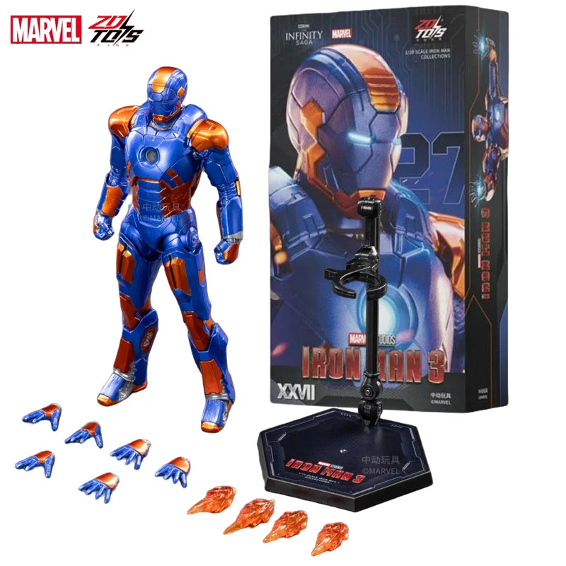 1:10 ZD Toys Iron Man MK38 Igor MK25 Striker MK26 Gamma MK36 Peacemaker MK40 MK15 Sneaky Action Figure Collections Gift