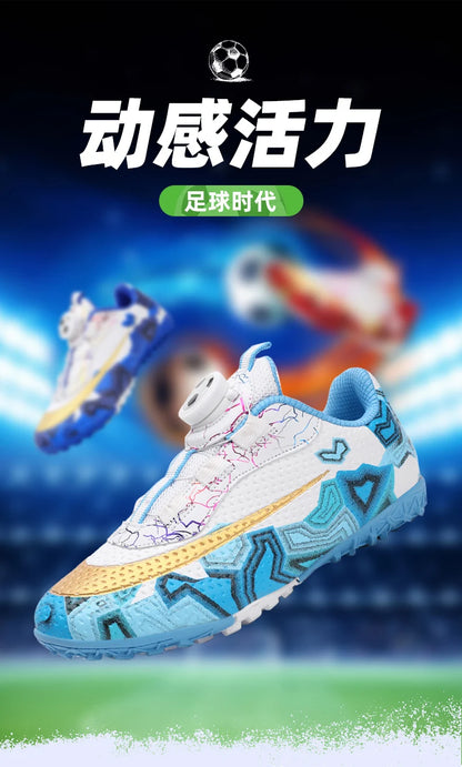 Football Boots Society Futsal TF Pink Soccer Tennis Shoes Sports