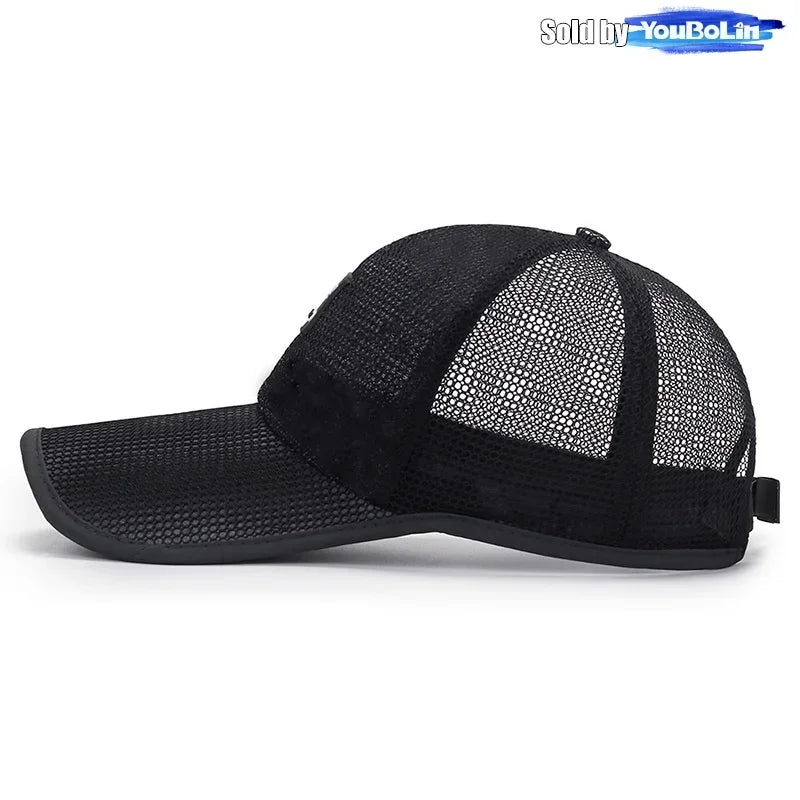 Summer Breathable Mesh Adjustable Baseball Cap Sun Hat Trucker Caps Dad Hats