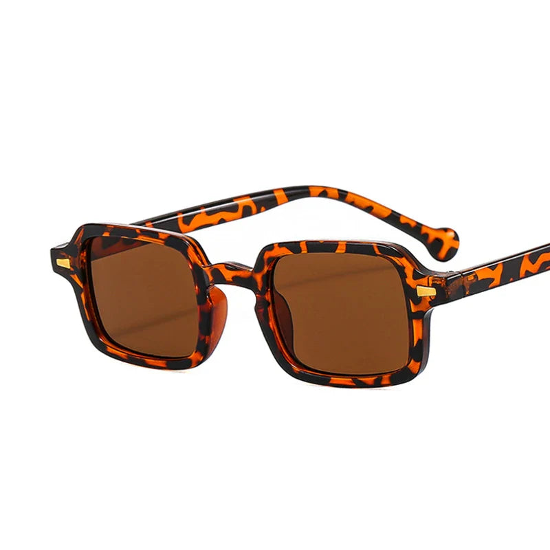 Fashion Luxurious Rectangle Sunglasses Women Oval Vintage Brand Designer Square Sun Glasses Men Shades Female Eyewear Anti-glare