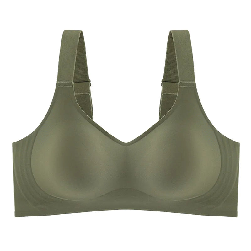 Large Size Soft Support Push-up Bra For Women, Seamless One-piece