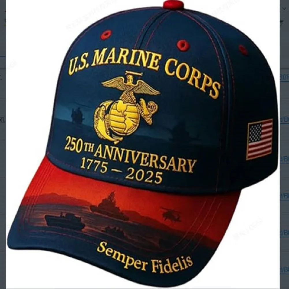 Fashion Animals Cartoon Embroidery Baseball Caps Men Women Alligator Alcatraz Hat Marine Corps 250th Anniversary Baseball Cap