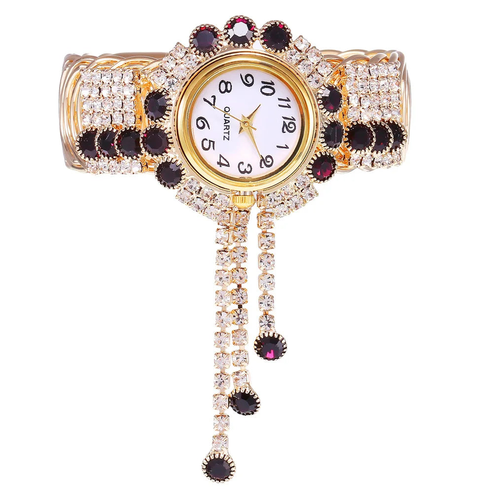 Fashion Women Watch with Shiny Diamond Watch Ladies Luxury Brand Ladies Casual Women Bracelet Crystal Watches Relogio Feminino