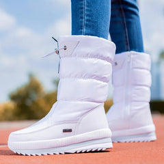 Women Winter Boots Platform Snow Boots Waterproof Non-slip Thick Plush Warm