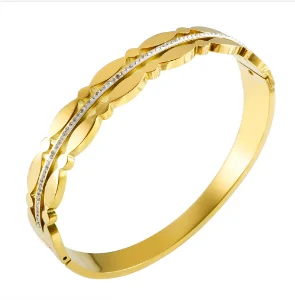 Stainless Steel With Zirconia Bracelet Simple Jewelry