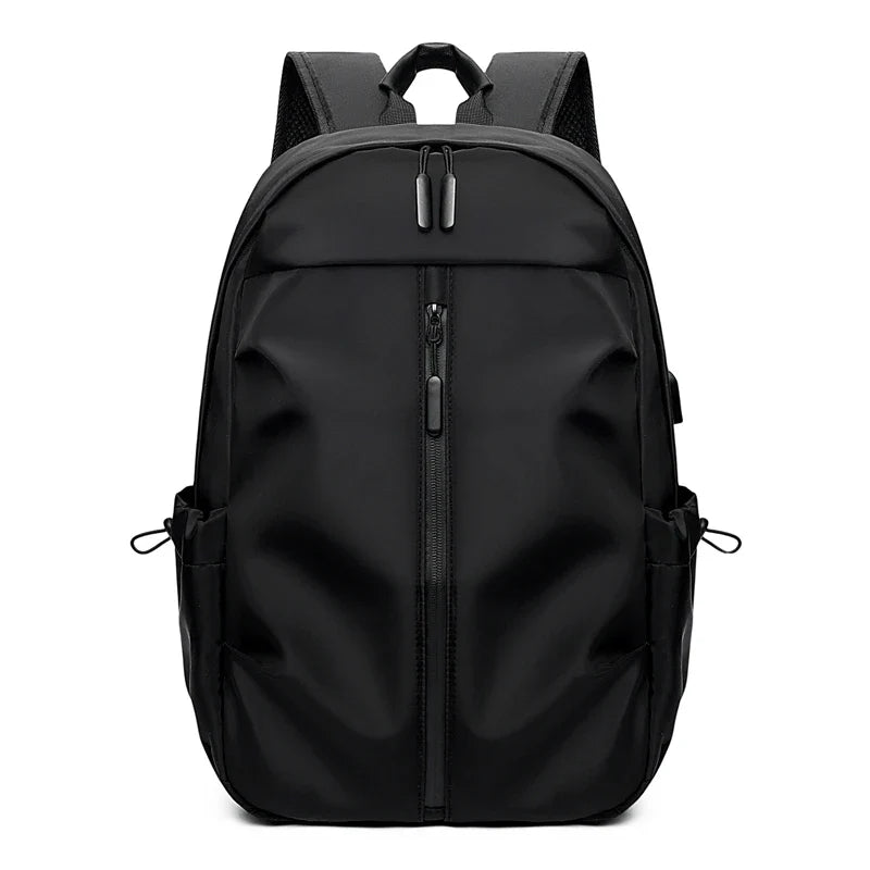 1 14 Inch Large Capacity Leisure Schoolbag Sports Simple Men And Women Universal Computer Backpack With Pendant
