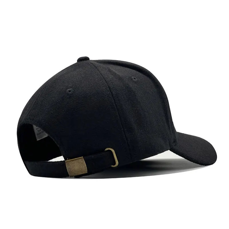 Big Size Baseball Cap Men XL  63cm 64cm 65cm Oversize Big Head Cap XXL  Large Plus Climing Wool Warm Winter Hat  Letter C
