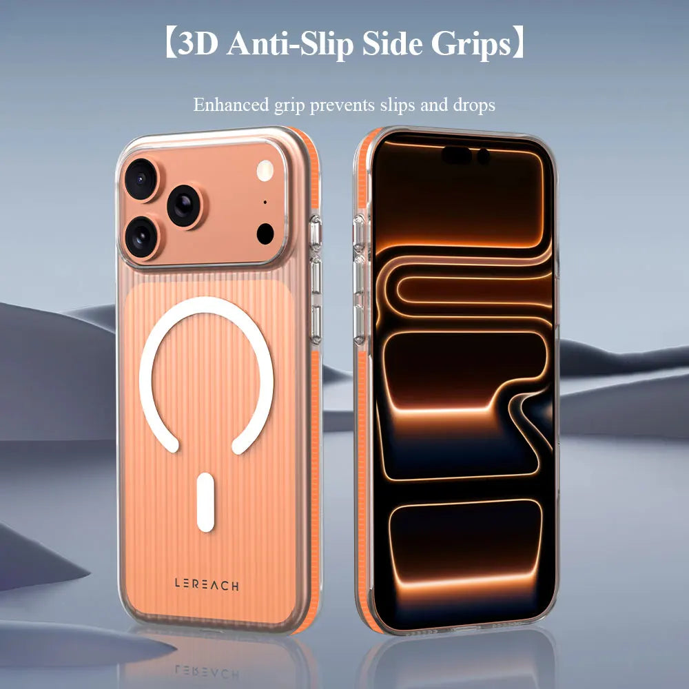 Lereach Magnetic Matte Phone Case for iPhone 17 Pro Max / 17 Air / 17 - PC+Magnet Material, Anti-slip Drop Protection