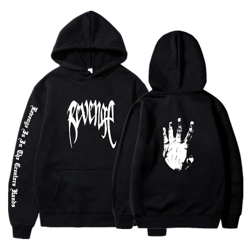 Revenge hoodies Men Fashion Printed Long Sleeve Sweatshirts Women Casual Harajuku