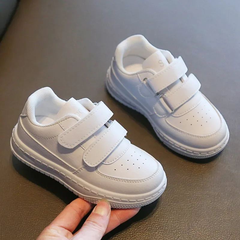 Autumn Kids White Sneakers Leisure Soft Bottom Fashion Boys Girls Sport Shoes