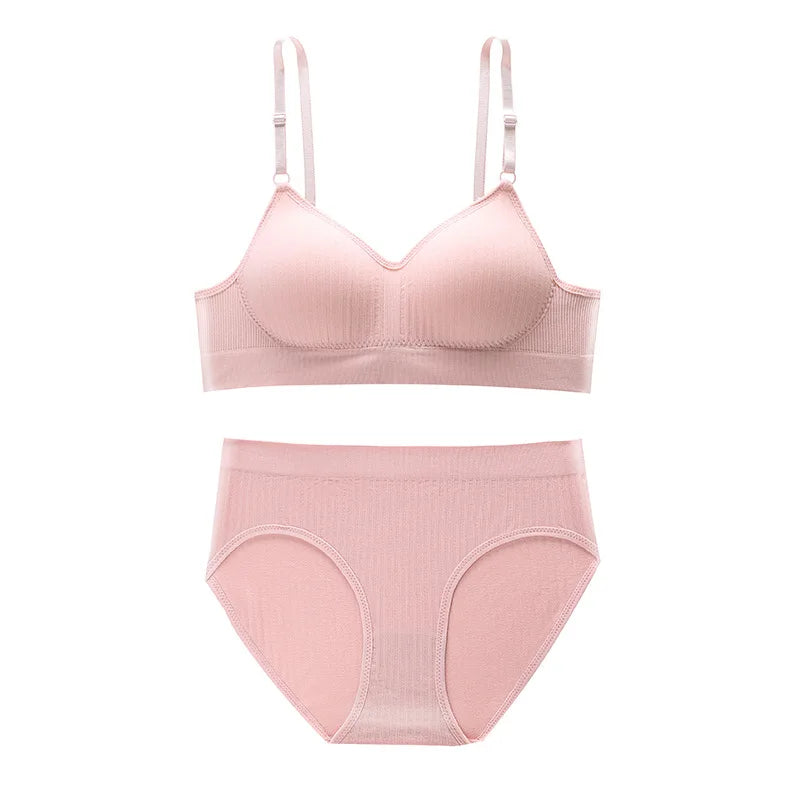 Sports Women Bra Panties Set Seamless Bra Top Set Letter Activewear Bra