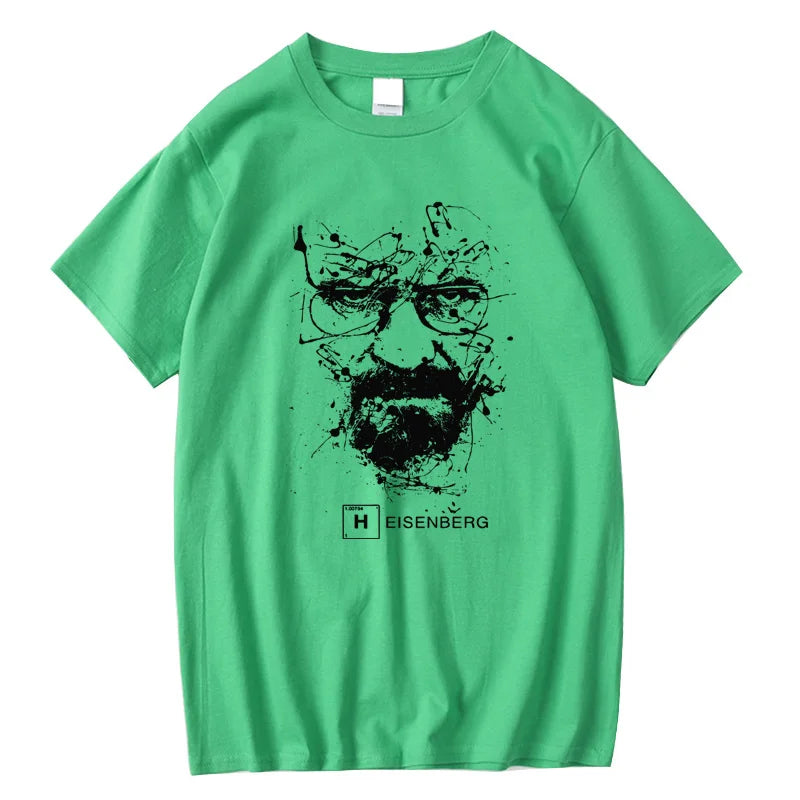 Men Fashion Casual Top Quality 100% Cotton Breaking Bad T Shirts Men Heisenberg Camisetas Hombre Men Cool Tee Shirt Tops
