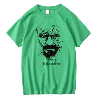 Men Fashion Casual Top Quality 100% Cotton Breaking Bad T Shirts Men Heisenberg Camisetas Hombre Men Cool Tee Shirt Tops